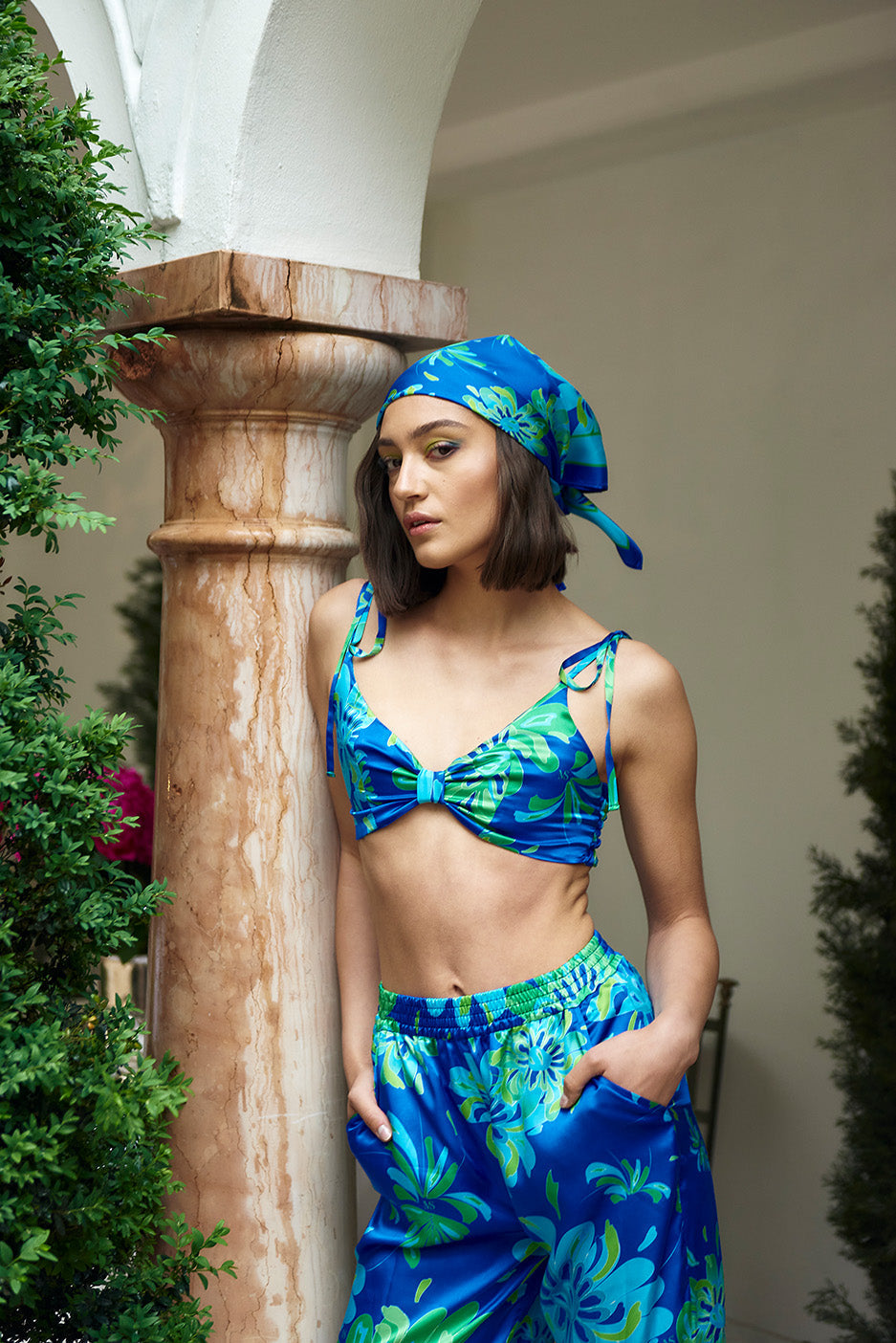 Bold Botanicals Top (blue/green)