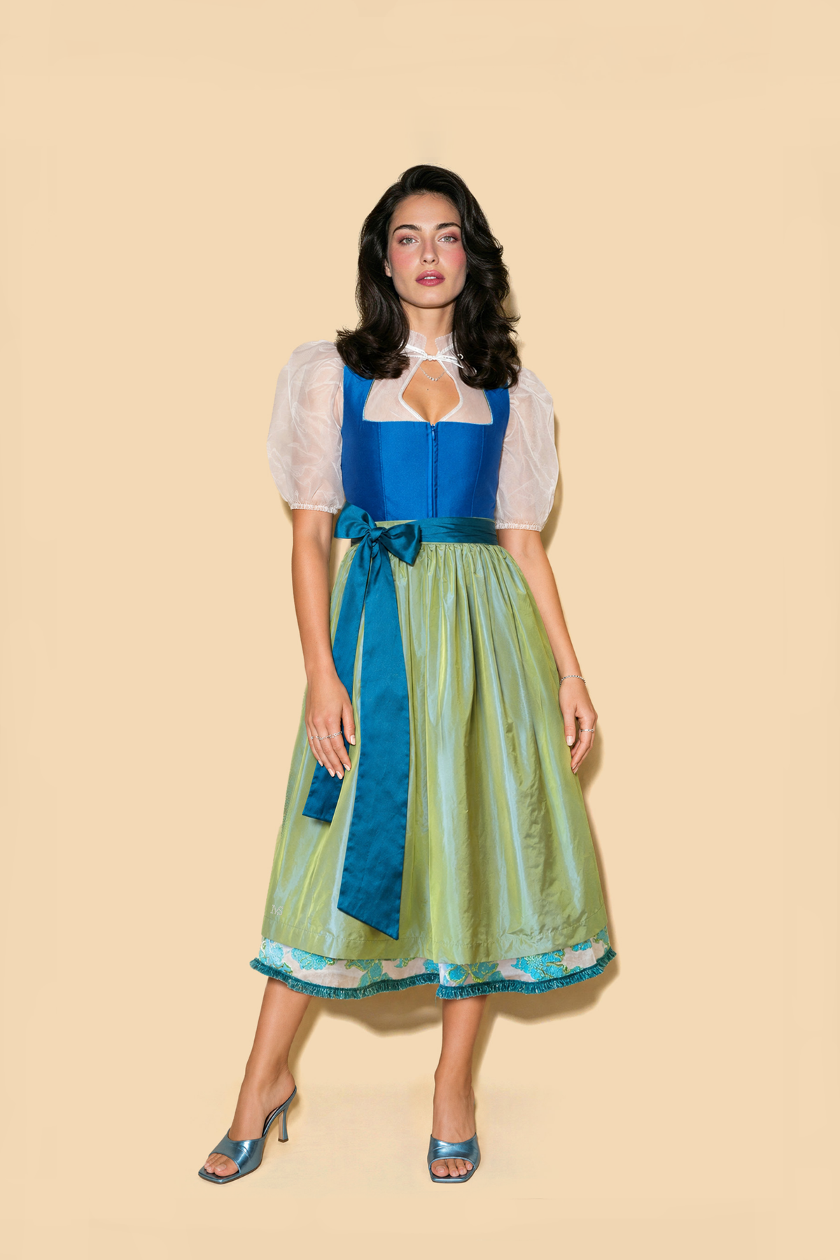 Emerald Blossom -  Dirndlschürze